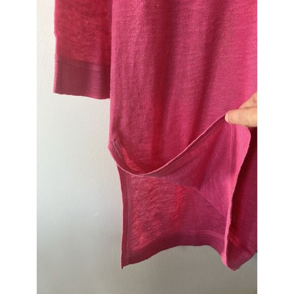 Belford Pink Linen Blend Tunic Length Sweater Medium - Picture 4 of 4